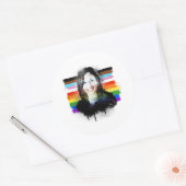 Inclusief Kamala Harris Pride Graffiti Ronde Sticker (Envelop)
