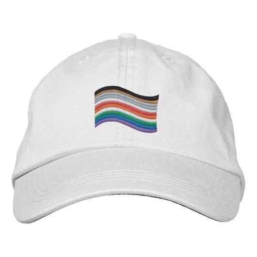 Inclusief LGBTQ+ Pride Flag Geborduurde Pet (Voorkant)