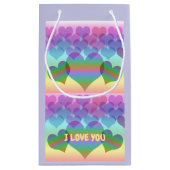 Inclusief pasteelregenboog van hart en liefde klein cadeauzakje (Achterkant)