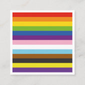 Inclusief Pride LGBTQ Gay Rainbow Visitekaartje (Achterkant)