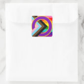 Inclusief Progressive Retro 8 Pride Flag Sticker (Tas)