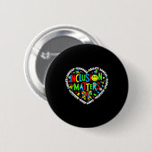 Inclusief speciaal onderwijs docent autisme ronde button 5,7 cm (Voorkant /achterkant)