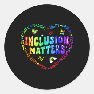 Inclusief speciaal onderwijs docent Autisme Ronde Sticker