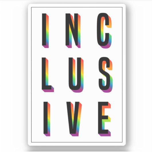 INCLUSIEF STICKER (Voorkant)