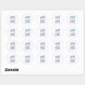Inclusief - Trans Regenboog Ronde Sticker (Vel)