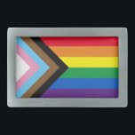 Inclusief vlag voor homodiversiteit bij regenboogb gesp<br><div class="desc">Inclusief homo vlag van de regenboog Lgbtq Belt sluiting Pride lgbt lgbtq diversiteit inclusief transprogressieve homoregenboog vlag</div>