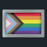 Inclusief vlag voor homodiversiteit bij regenboogb gesp<br><div class="desc">Inclusief homo vlag van de regenboog Lgbtq Belt sluiting Pride lgbt lgbtq diversiteit inclusief transprogressieve homoregenboog vlag</div>