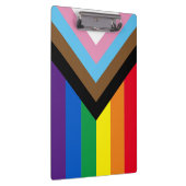 Inclusief vlag voor homodiversiteit bij regenboogb klembord (Rechts)