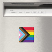 Inclusief vlag voor homodiversiteit bij regenboogb magneet (Insitu (Vaatwasser))