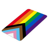 Inclusief vlag voor homodiversiteit bij regenboogb magneet (Linkerzijde)