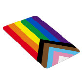 Inclusief vlag voor homodiversiteit bij regenboogb magneet (Rechterzijde)