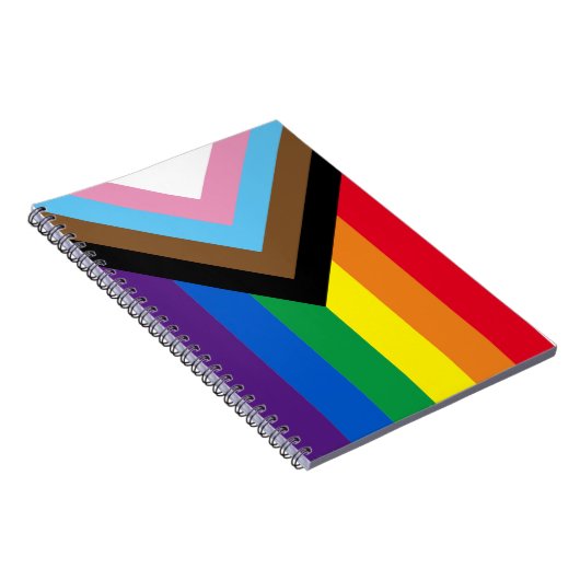 Inclusief vlag voor homodiversiteit bij regenboogb notitieboek (Rechterzijde)