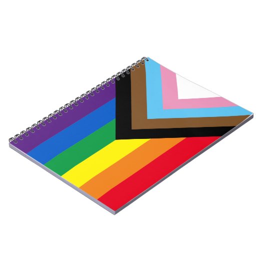 Inclusief vlag voor homodiversiteit bij regenboogb notitieboek (Linkerzijde)