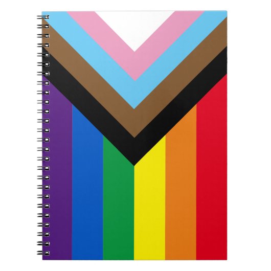 Inclusief vlag voor homodiversiteit bij regenboogb notitieboek (Voorkant)