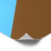 Inclusief vlag voor homodiversiteit bij regenboogb poster (Hoek)