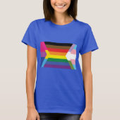 Inclusief vlag w/ Bi, Pan, Trans en GQ kleuren T- T-shirt (Voorkant)