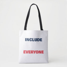 Inclusief voor Iedereen Aangepaste Tekst Disabilit Tote Bag