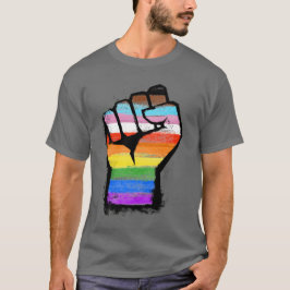 Inclusief vooruitstrevende vuist t-shirt