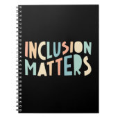 Inclusiekwesties, Shirt speciaal onderwijs, Mindfu Notitieboek (Voorkant)