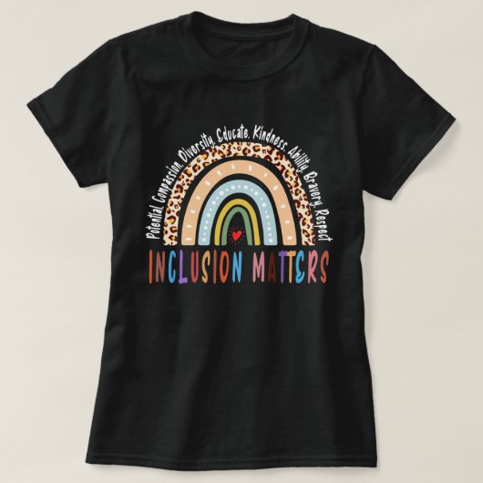 Inclusiekwesties, speciaal onderwijs, autisme t-shirt (Design voorkant)
