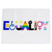 Inclusieve Gelijkheid Vlag Groot Cadeauzakje (Voorkant)