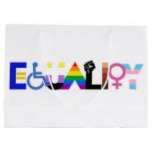 Inclusieve Gelijkheid Vlag Groot Cadeauzakje (Achterkant)