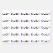 Inclusieve gelijkheidsvlag inpakpapier vel (Voorkant 2)