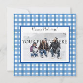 Inclusieve Holiday Plaid-fotokaart Feestdagenkaart (Voorkant)