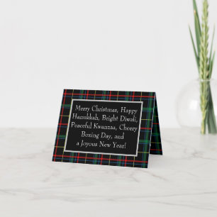 Inclusieve Holiday Plaid Kaart