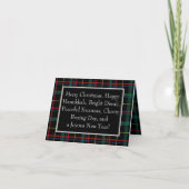 Inclusieve Holiday Plaid Kaart (Voorkant)