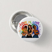 Inclusieve Pride Badge Ronde Button 3,2 Cm (Voorkant /achterkant)