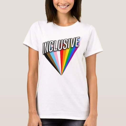 Inclusieve Pride Burst T-shirt (Voorkant)
