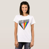 Inclusieve Pride Burst T-shirt (Voorkant volledig)