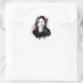 Inclusieve Pride Kamala Harris Spray Paint Ronde Sticker (Tas)