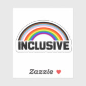 Inclusieve Pride Regenboog Sticker (Vel)