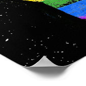 Inclusieve Progress Pride Vuist Poster (Hoek)