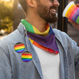 Inclusieve Rainbow Flag Genderdiversiteit Pride Ronde Button 5,7 Cm