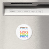 Inclusieve Retro Pride Magneet (Insitu (Vaatwasser))