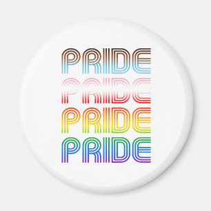 Inclusieve Retro Pride Magneet