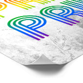 Inclusieve Retro Pride Poster (Hoek)