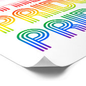 Inclusieve Retro Pride Poster (Hoek)