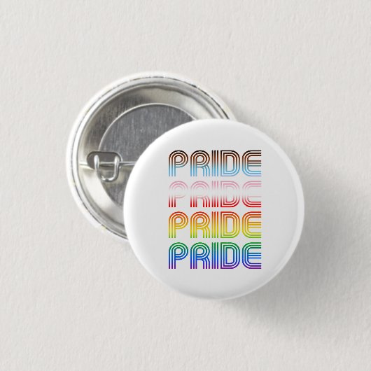 Inclusieve Retro Pride Ronde Button 3,2 Cm (Voorkant /achterkant)
