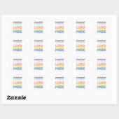 Inclusieve Retro Pride Ronde Sticker (Vel)