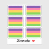 Inclusieve Sapphische Lesbische Vlag Sticker Pack (Vel)