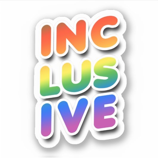INCLUSIEVE STICKER (Voorkant)