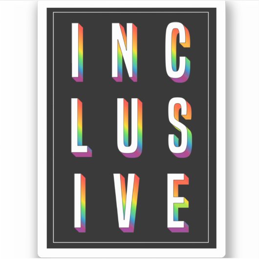 INCLUSIEVE STICKER (Voorkant)
