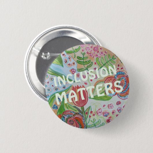 inclusievraagstukken ronde button 5,7 cm (Voorkant /achterkant)