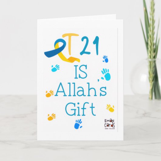 Inclusion for Down Syndrome - Allah's Gift Kaart (Voorkant)