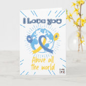 Inclusion for Down Syndrome - Love you Kaart (Gele Bloem)