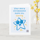 Inclusion for Down Syndrome -  Star Kaart (Gele Bloem)